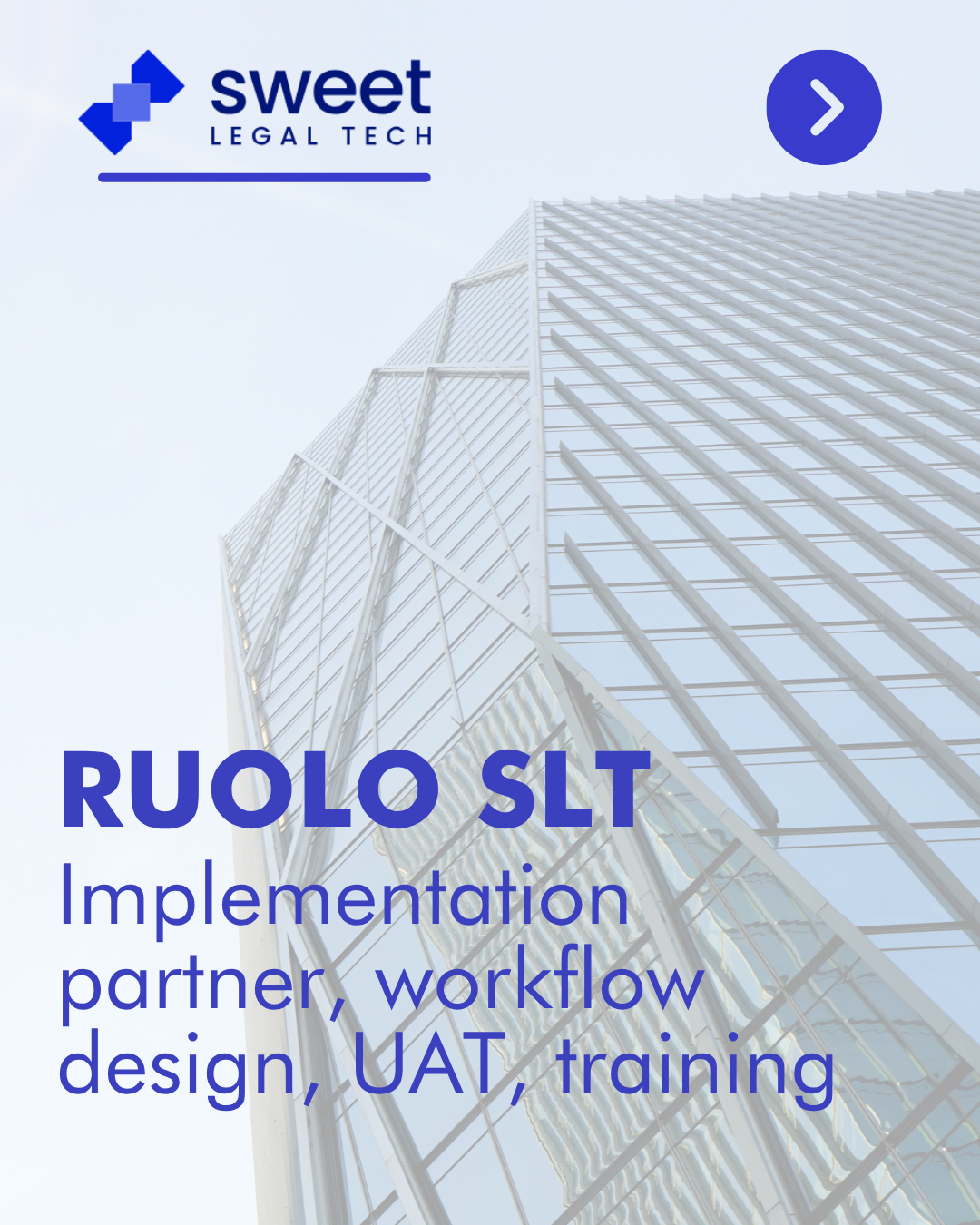 Sweet Legal Tech role slide